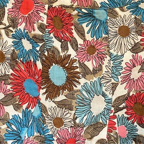 Boden Linen Floral Fit & Flare Skirt Size 12R - Picture 5 of 8